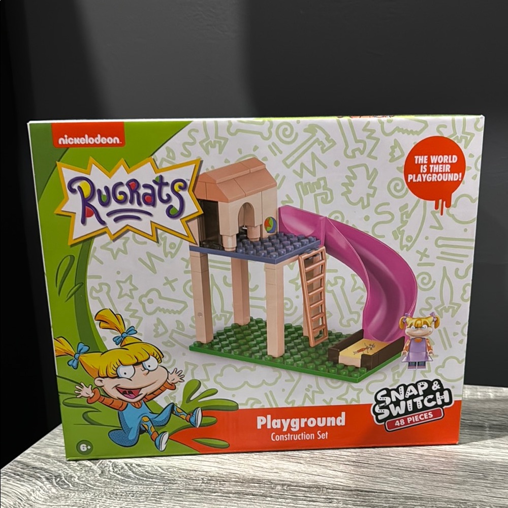 NEW: Nickelodeon: Rugrats Playground w/Angelica Construction Set - 48 Piece Set